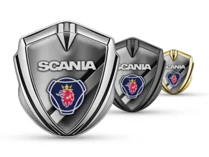 Scania Emblema Metallico Badge Finitura Moderna Tocco Top